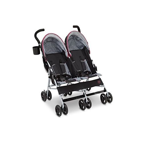  [아마존베스트]Delta Children Jeep Scout Double Stroller, Lunar Burgundy