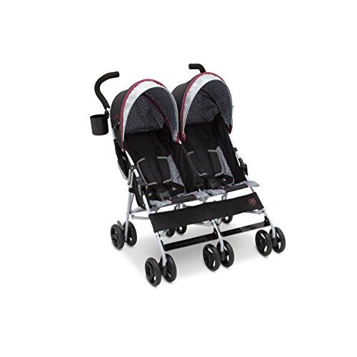  [아마존베스트]Delta Children Jeep Scout Double Stroller, Lunar Burgundy