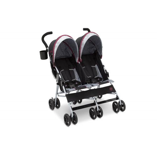  [아마존베스트]Delta Children Jeep Scout Double Stroller, Lunar Burgundy