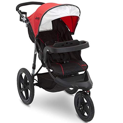  [아마존베스트]Jeep Classic Jogging Stroller, Red