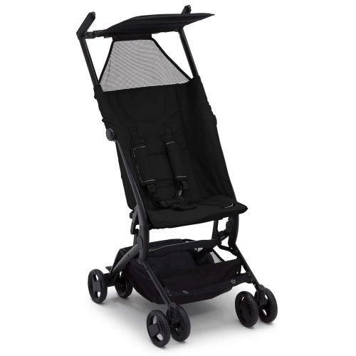  [아마존베스트]The Clutch Stroller by Delta Children - Lightweight Compact Folding Stroller - Includes Travel Bag - Fits Airplane Overhead Storage - Black