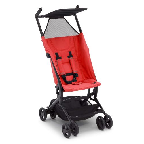  [아마존베스트]The Clutch Stroller by Delta Children - Lightweight Compact Folding Stroller - Includes Travel Bag - Fits Airplane Overhead Storage - Red