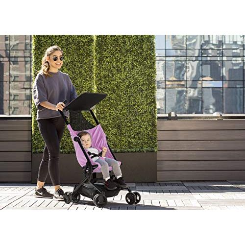  [아마존베스트]The Clutch Stroller by Delta Children - Lightweight Compact Folding Stroller - Includes Travel Bag - Fits Airplane Overhead Storage - Pink