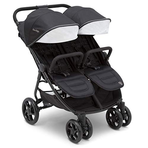  [아마존베스트]Delta Children Jeep Destination Ultralight Side x Side Double Stroller, Midnight (Black)