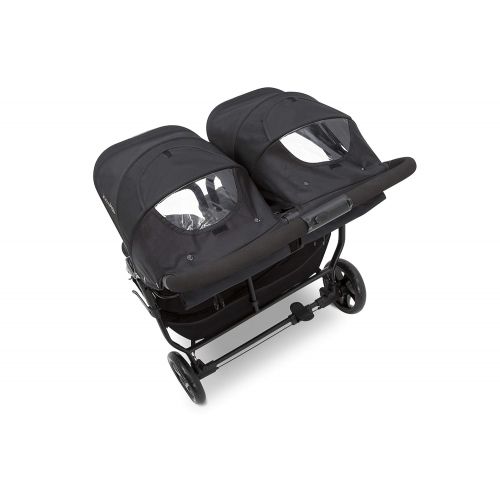  [아마존베스트]Delta Children Jeep Destination Ultralight Side x Side Double Stroller, Midnight (Black)