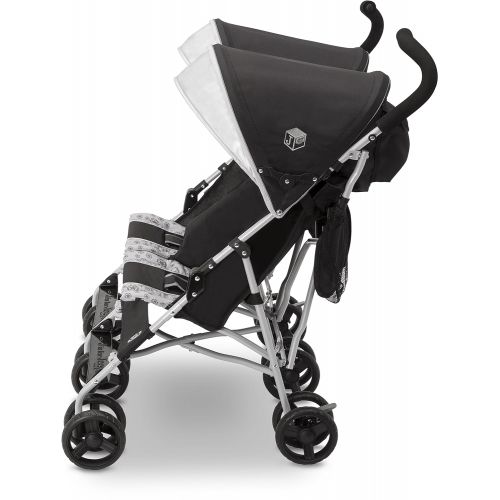  [아마존베스트]Delta Children Jeep Scout Double Stroller, Charcoal Galaxy