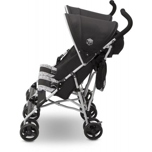  [아마존베스트]Delta Children Jeep Scout Double Stroller, Charcoal Galaxy