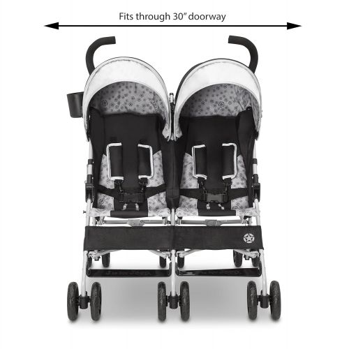  [아마존베스트]Delta Children Jeep Scout Double Stroller, Charcoal Galaxy