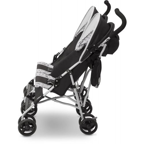  [아마존베스트]Delta Children Jeep Scout Double Stroller, Charcoal Galaxy