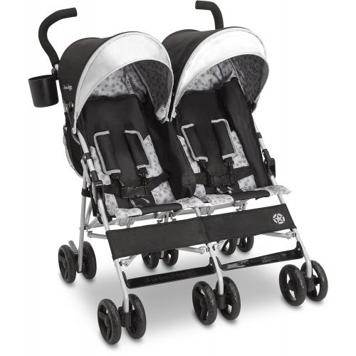  [아마존베스트]Delta Children Jeep Scout Double Stroller, Charcoal Galaxy