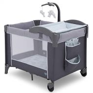 [아마존베스트]Delta Children LX Deluxe Portable Baby Play Yard With Removable Bassinet and Changing Table, Eclipse