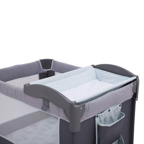  [아마존베스트]Delta Children LX Deluxe Portable Baby Play Yard With Removable Bassinet and Changing Table, Eclipse