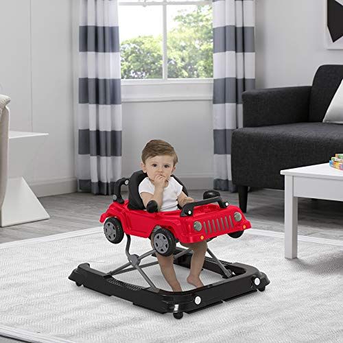  [아마존베스트]Jeep Classic Wrangler 3-in-1 Grow with Me Walker, Red