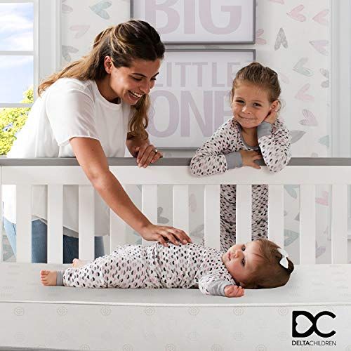  [아마존베스트]You purchased this item on September 20, 2018. Delta Children Twinkle Stars Fiber Core Crib and Toddler Mattress | Waterproof | Lightweight |...