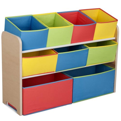  [아마존베스트]Delta Children Deluxe Multi-Bin Toy Organizer with Storage Bins , Natural/Primary