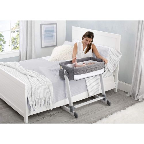 시몬스 [아마존베스트]Simmons Kids by The Bed City Sleeper Bassinet, Grey Tweed