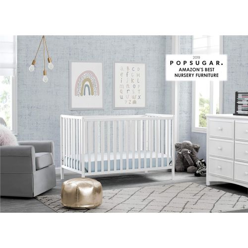  [아마존베스트]Delta Children Heartland 4-in-1 Convertible Crib, Bianca White