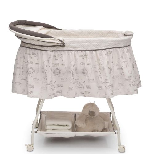  [아마존베스트]Delta Children Deluxe Sweet Beginnings Bassinet, Playtime Jungle