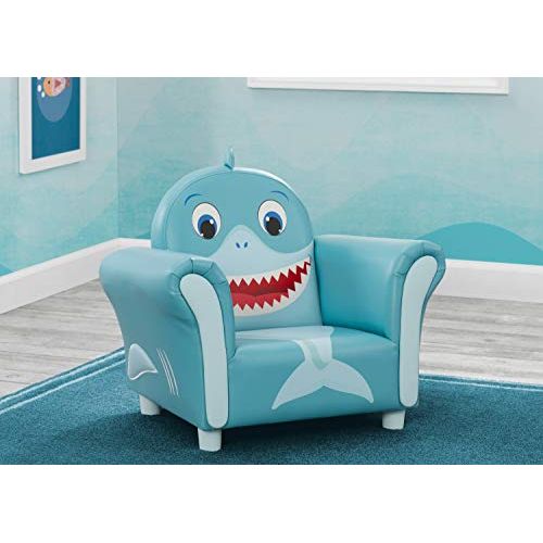  [아마존베스트]Delta Children Cozy Childrens Chair - Fun Animal Character, Blue Shark