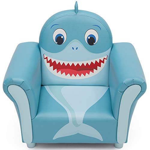  [아마존베스트]Delta Children Cozy Childrens Chair - Fun Animal Character, Blue Shark