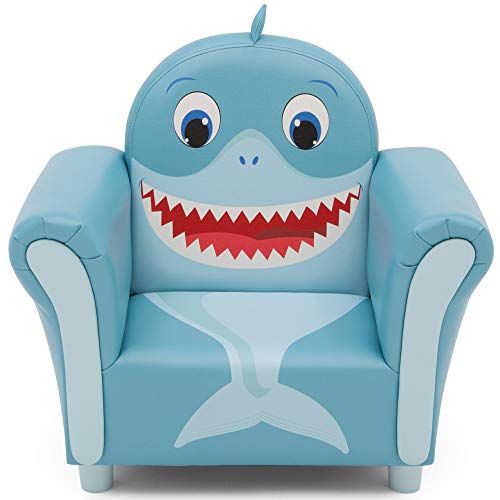  [아마존베스트]Delta Children Cozy Childrens Chair - Fun Animal Character, Blue Shark