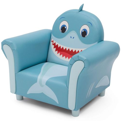  [아마존베스트]Delta Children Cozy Childrens Chair - Fun Animal Character, Blue Shark