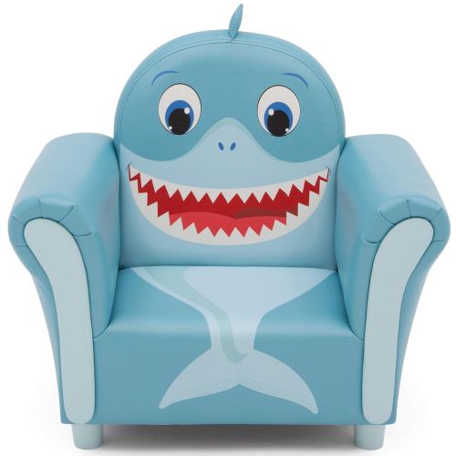  [아마존베스트]Delta Children Cozy Childrens Chair - Fun Animal Character, Blue Shark