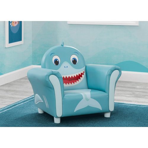  [아마존베스트]Delta Children Cozy Childrens Chair - Fun Animal Character, Blue Shark