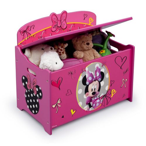  [아마존베스트]Delta Children Deluxe Toy Box, Disney Minnie Mouse