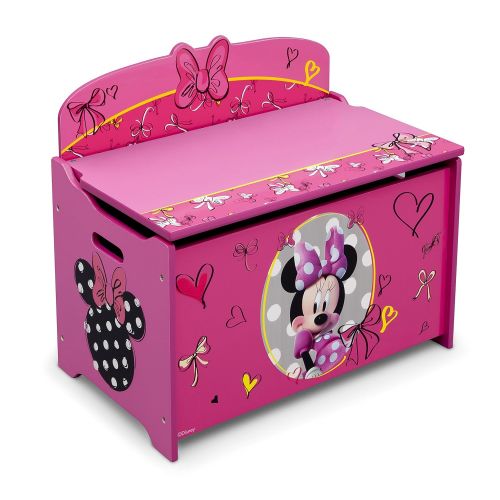  [아마존베스트]Delta Children Deluxe Toy Box, Disney Minnie Mouse