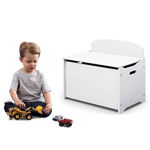  [아마존베스트]Delta Children MySize Deluxe Toy Box, Bianca White