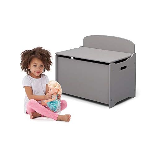  [아마존베스트]Delta Children MySize Deluxe Toy Box, Grey