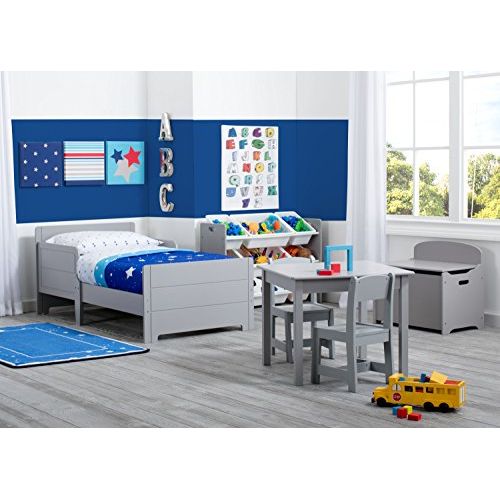  [아마존베스트]Delta Children MySize Deluxe Toy Box, Grey