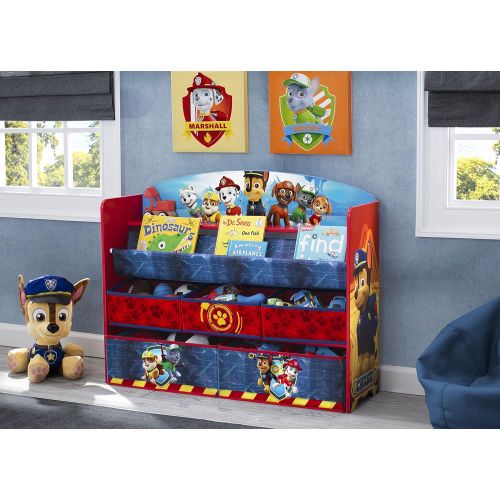  [아마존베스트]Delta Children Deluxe Book and Toy Organizer, Nick Jr. PAW Patrol