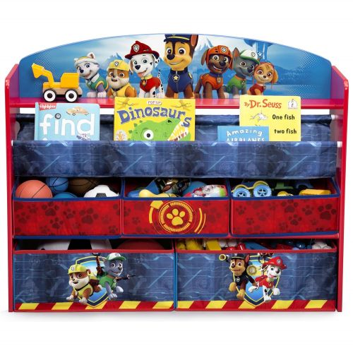  [아마존베스트]Delta Children Deluxe Book and Toy Organizer, Nick Jr. PAW Patrol