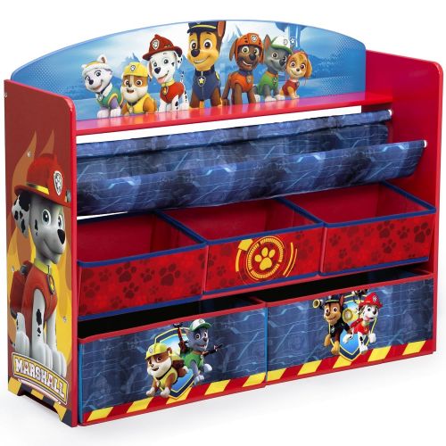  [아마존베스트]Delta Children Deluxe Book and Toy Organizer, Nick Jr. PAW Patrol