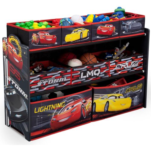  [아마존베스트]Delta Children Deluxe Multi-Bin Toy Organizer, Disney/Pixar Cars