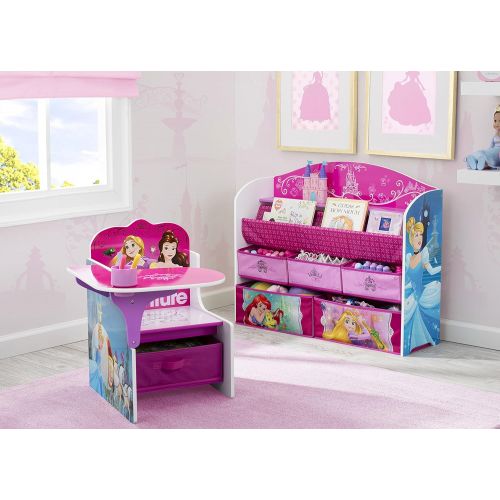  [아마존베스트]Delta Children Deluxe Book & Toy Organizer, Disney Princess