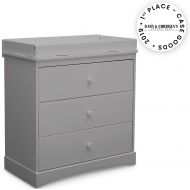 Delta Children Sutton 3 Drawer Dresser with Changing Top, Grey