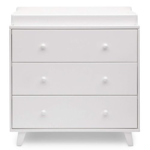  Delta Children Ava 3 Drawer Dresser with Changing Top, White