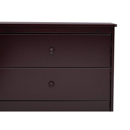  Delta Children Sutton 3 Drawer Dresser with Changing Top, Espresso Java