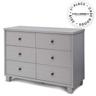 Delta Children Simmons Kids Rowen Double Dresser, Grey