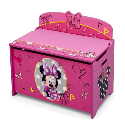  Delta Children Deluxe Toy Box, Disney Minnie Mouse