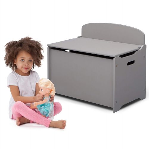  Delta Children MySize Deluxe Toy Box, Grey