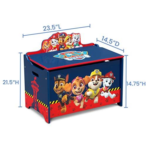  Delta Children Deluxe Toy Box, Nick Jr. PAW Patrol