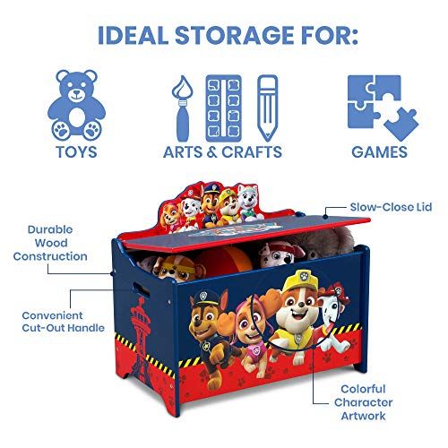  Delta Children Deluxe Toy Box, Nick Jr. PAW Patrol