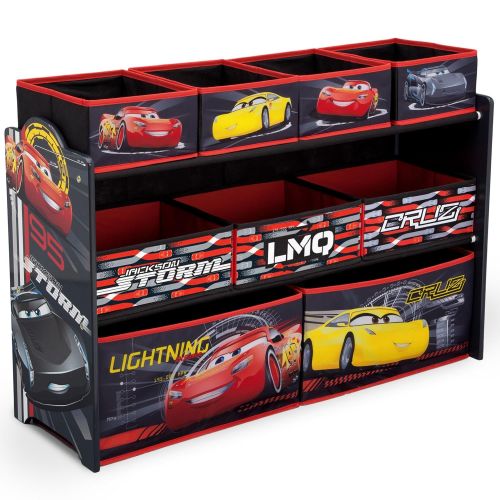  Delta Children Deluxe 9-Bin Toy Storage Organizer, Disney/Pixar Cars