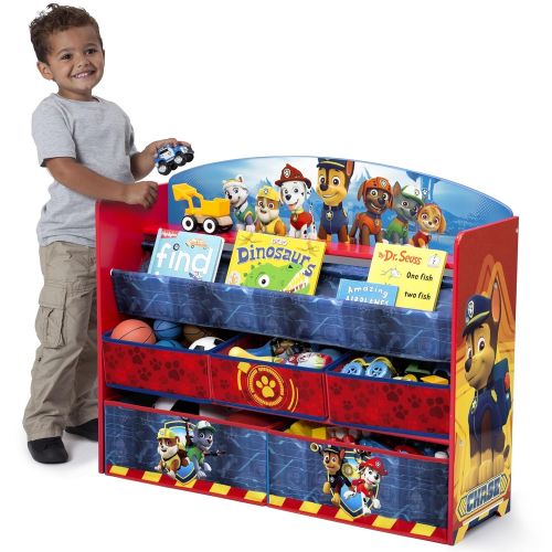  Delta Children Deluxe Book and Toy Organizer, Nick Jr. PAW Patrol