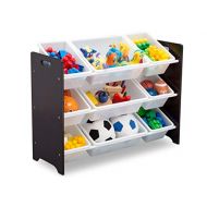 Delta Children MySize 9 Bin Plastic Toy Organizer, Dark Chocolate