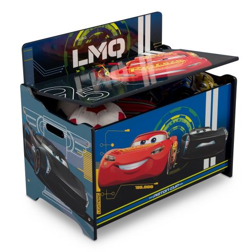  Delta Children Deluxe Toy Box, Disney/Pixar Cars, Character